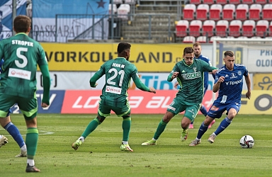 Olomouc zvítězila nad Karvinou 2:0, skóre rychle otevřel Růsek