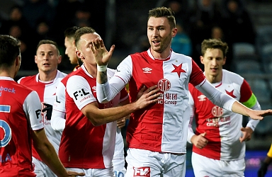 Slavia porazila Mladou Boleslav 3:2 a znovu odskočila druhé Plzni